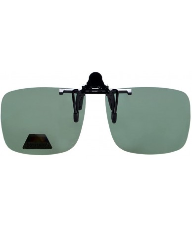 Square Large Polarized Flip up Sunglasses Clip on - G15 New - CH126NIYIXT $10.70