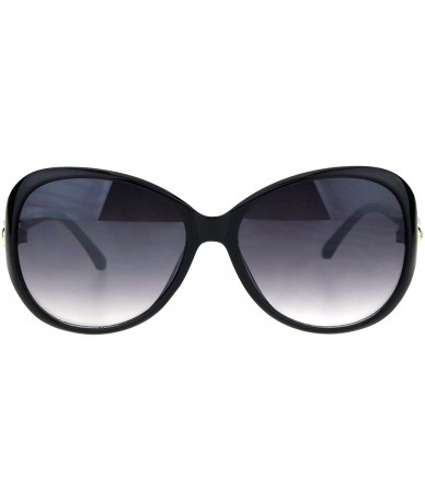 Butterfly Womens Designer Style Sunglasses Pretty Rhinestone Fashion UV 400 - Black - CQ18OQ6Z6H2 $12.66