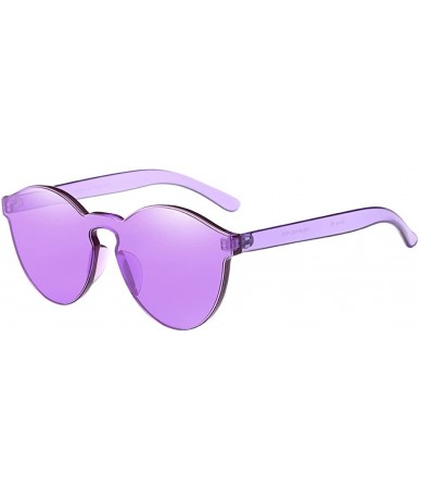 Square Retro Classic Polarized Sunglasses for Women-UV400 Lens Sunglasses for Female Fashion Pop Sun Eye Glass - Purple - CQ1...