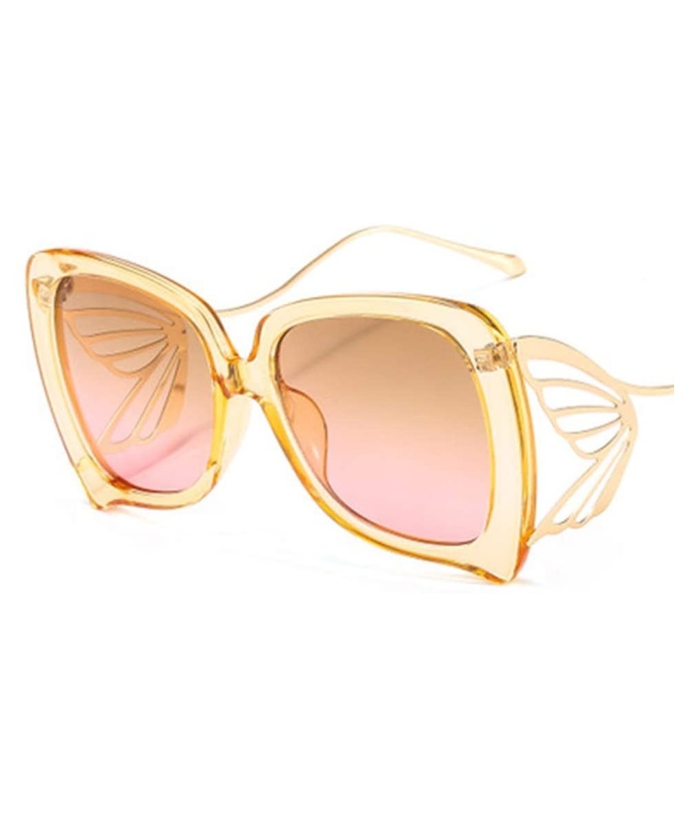 Sport Butterfly Sunglasses Lady Personality Fashion Sun Mirror - 2 - C0190S24AEA $36.25