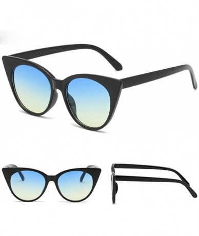 Semi-rimless Polarized Sunglasses For Women - REYO Fashion Man Women Small Frame Sunglasses Glasses Vintage Retro Style - D -...
