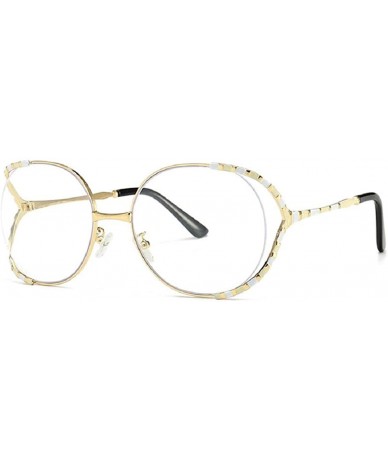Round 2020 Retro Round Oversize Sunglasses Women Classic Lacquered Frame Sun Glasses Street Beat Lady Eyewear UV400 - CS197K7...