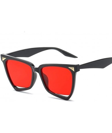 Cat Eye Cat Eye Leopard Sunglasses Women Vintage Sun Glasses Uv400 - Black Red - C3199QCMSM2 $7.99
