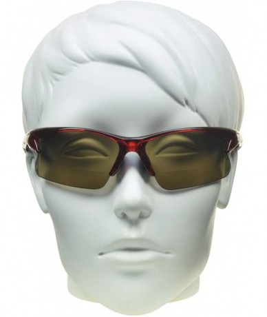Sport Bifocal Sunglasses Readers Driving - Red - CL182DUT7MG $15.57