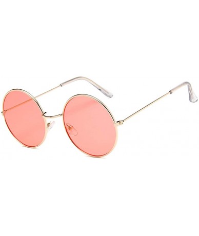 Round Vintage Women Men Round Sunglasses for Outdoor Women Men Retro sunglasses Eyewear for Travel Shopping - CS18NS8Y3IZ $14.86