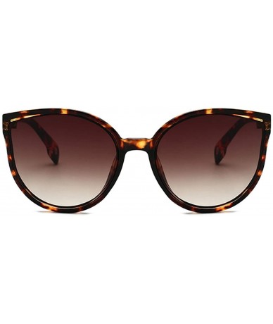 Oval Cat Eye Sunglasses Women Men Vintage Gradient Glasses Retro Sun Female Eyewear UV400 Fashion Drive Outdoor - C2 - CS197A...