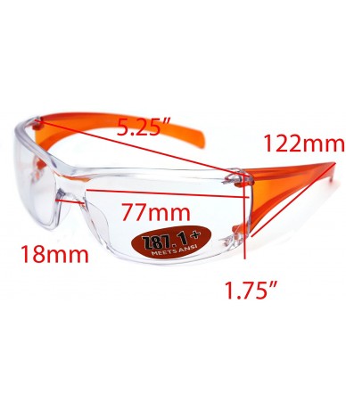 Rectangular Medical Safety Glasses Surgical Liquid Splash Shield Cushion Meets ANSI Z87.1 - CA18D74STO8 $14.05