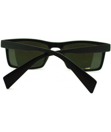 Rectangular Mens Minimal Thin Plastic Narrow Rectangular Agent Sunglasses - Black Purple - C211KP5XDJ7 $13.47