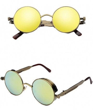 Oversized Men Women Round Square Vintage Mirrored Sunglasses Eyewear Outdoor Sports Glasse 2019 Fashion - D - C418TM0GIUL $19.51