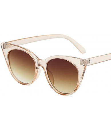 Goggle Women Fashion Vintage Retro Style Glasses Smasll Frame Heart Sunglasses - E - CE18OAKE96U $9.77