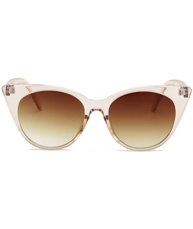 Goggle Women Fashion Vintage Retro Style Glasses Smasll Frame Heart Sunglasses - E - CE18OAKE96U $9.77