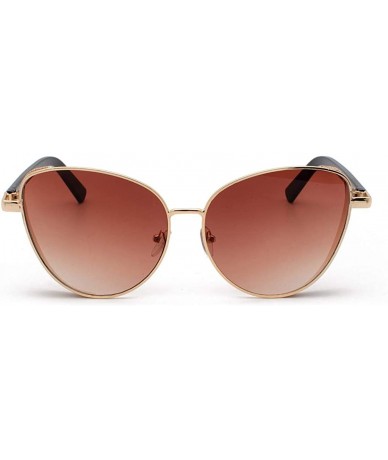 Goggle Classic Polarized Sunglasses - Mirrored Lens Fashion Goggle Eyewear With Glitter Metal Frame For Women Man - CU196HGNR...
