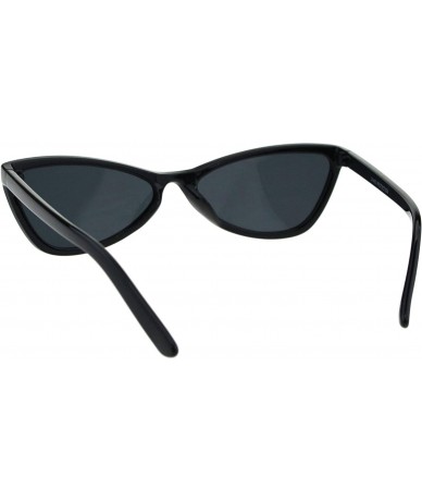 Butterfly Wide Cateye Butterfly Frame Sunglasses Womens Chic Trendy Fashion UV 400 - Black - C318H8IYWUD $9.96