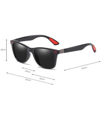 Rectangular Polarized Sunglasses Driving Photosensitive Glasses 100% UV protection - Blue/Discolour - CB18SWINGXN $17.23