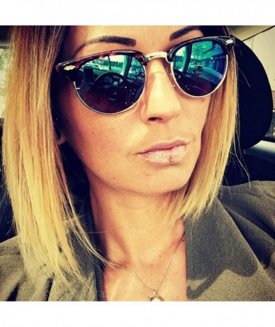 Goggle Hot Sunglasses Women Popular Er Retro Men Summer Style Sun Glasses - C4greenmirror - CR198AIQX2K $37.67