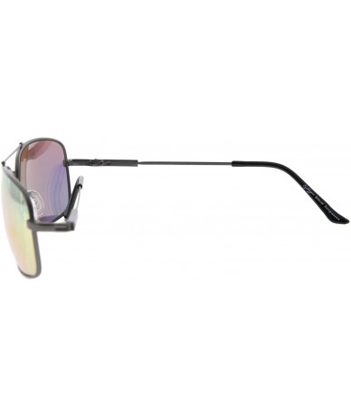 Rectangular Lightweight Flexible Bifocal Sunglasses - Orange-mirror - CL18NE08Z9X $17.48