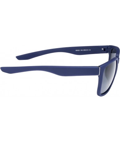 Square Mens Fashion Oversized Square Nylon Sunglasses 100% UV protection - Navyblue - CO18XULK2SH $36.13