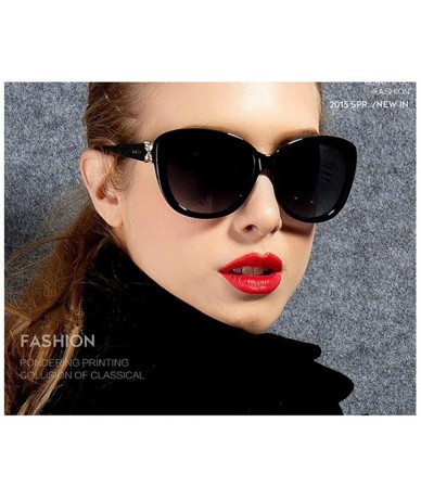 Aviator 2019 Fashion Flowers Sunglasses Women Brand Designer Sun Glasses Black Grey - Brown Brown - C618Y2NIN88 $17.38
