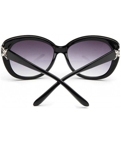 Aviator 2019 Fashion Flowers Sunglasses Women Brand Designer Sun Glasses Black Grey - Brown Brown - C618Y2NIN88 $17.38