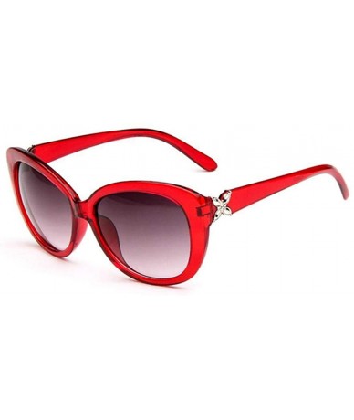 Aviator 2019 Fashion Flowers Sunglasses Women Brand Designer Sun Glasses Black Grey - Brown Brown - C618Y2NIN88 $17.38