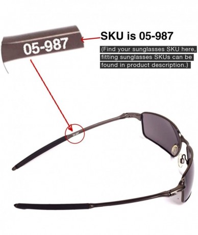 Square Replacement Lenses New Square Wire 3.0-8 Options Available - Fire Red Mirror Coated - Polarized - C8117WY3S0N $16.74