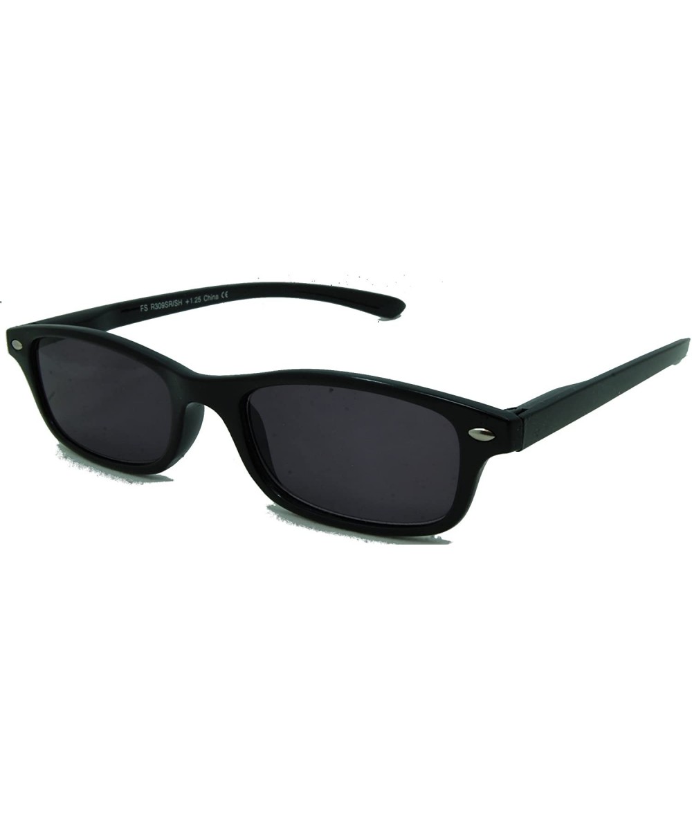 Wayfarer Smarty Pants - Classic Look Full Reader Sunglasses Willi Have You Looking Stylin'. NOT BiFocals - Black - CA11JN1SZ4...