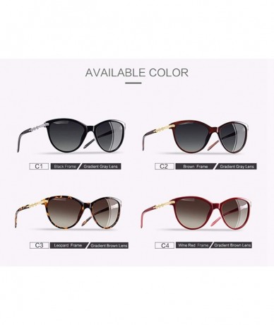 Square Polarized Sunglasses Glasses Gradient Feminino - C4red - C118A78KCWC $17.38