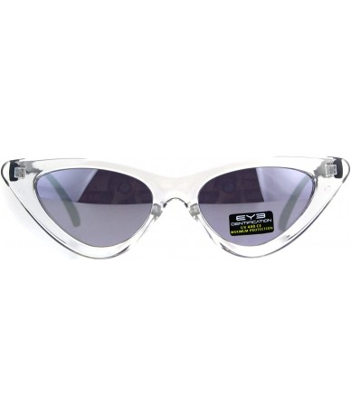 Cat Eye Womens Designer Cat Eye Color Mirror Mod Goth Sunglasses - Purple - CC180ULDAIL $8.34