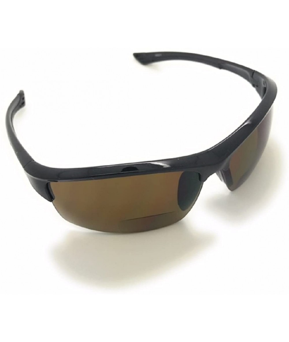 Bifocal Sunglasses Men Women Unbreakable%100 UV BIFOCAL Sunglasses Readers  Motorcycle Cycling Golf - Brown - CB18E8K82XI