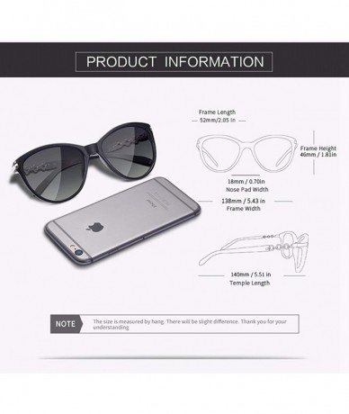 Square Polarized Sunglasses Glasses Gradient Feminino - C4red - C118A78KCWC $36.01