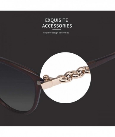 Square Polarized Sunglasses Glasses Gradient Feminino - C4red - C118A78KCWC $36.01