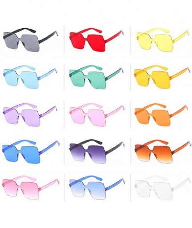Oval Fashion Sunglasses Women Ladies Red Yellow Square Sun Glasses FeDriving Shades UV400 Oculos De Sol Feminino - C9198AI8QZ...