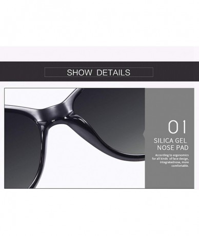 Square Polarized Sunglasses Glasses Gradient Feminino - C4red - C118A78KCWC $36.01