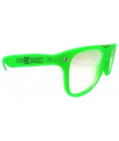 Wayfarer Diffraction 3D Rainbow Fireworks Prism Effect Glasses - Glow Green - CI12O4DOGAI $8.81