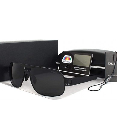 Aviator Polarized Men's Sunglasses Brand Designer UV400 Protect Sun Y1607 C1 BOX - Y1607 C1 Box - CU18XDWY8L7 $18.46