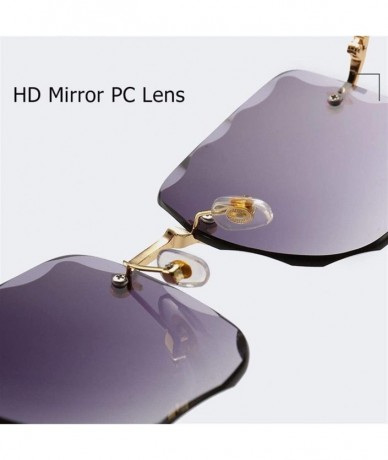 Square Sunglasses Protection Gradients Fashionable - Gray - CO190C6UQXS $81.95