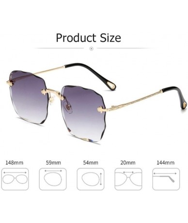 Square Sunglasses Protection Gradients Fashionable - Gray - CO190C6UQXS $81.95