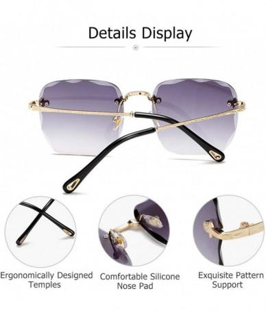 Square Sunglasses Protection Gradients Fashionable - Gray - CO190C6UQXS $81.95