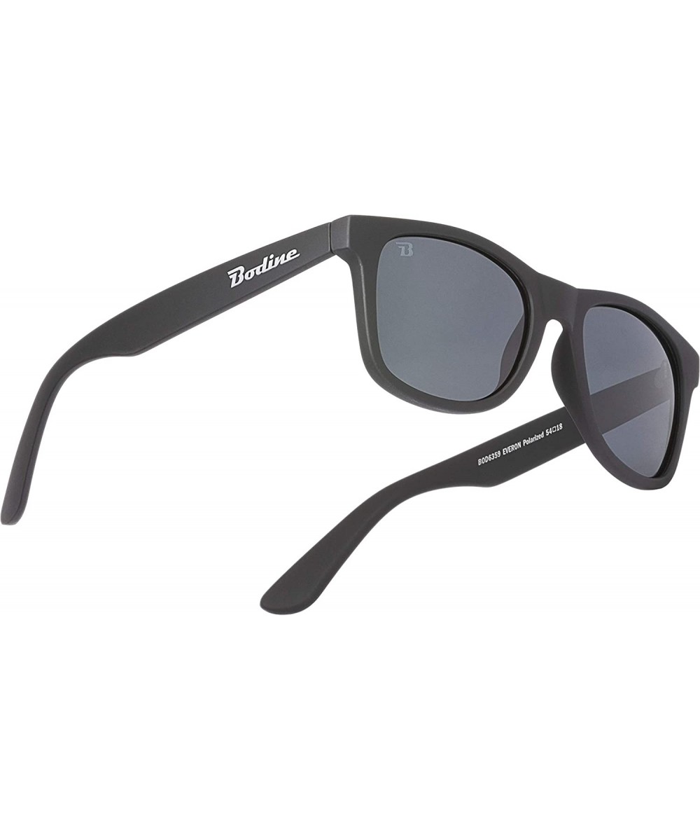 Wayfarer Everon Polarized Sunglasses for Men and Women - Black - Smoke - CN18OTIWMTY $25.27