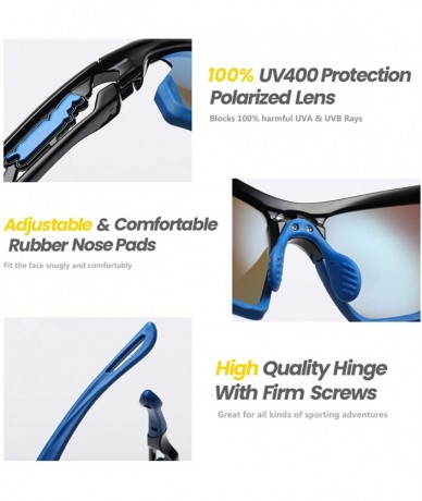 Sport Polarized cycling Sunglasses Outdoors Mountain - Color 1 - C218QWSM5OX $13.15