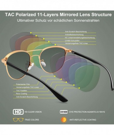 Round Polarized Sunglasses for Women Men -HD Anti-Glare Lenses UV 400 Protection - Green - C8194HDX5Y9 $20.21