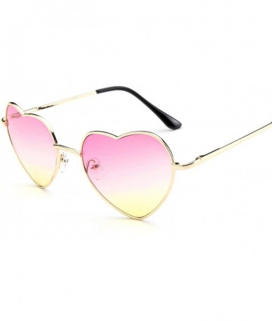 Cat Eye Love Heart Shaped Sunglasses Women Luxury Cat Eye Sun Glasses Sexy Sweet Candy Mirror Lens Eyewear UV400 - CK197Y77Z4...