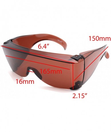 Wrap 1 Fit Over Wrap Around Sunglasses No Blind-spot Safety Glasses - Z1 Day Driving - CC18HY6SSO5 $9.35