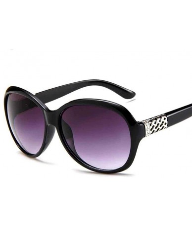 Aviator 2019 Classic Oversized Sunglasses Women Brand Designer Ladies Sun Purple - Leopard - CM18Y4SL2OX $7.20