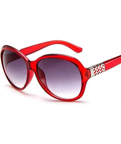 Aviator 2019 Classic Oversized Sunglasses Women Brand Designer Ladies Sun Purple - Leopard - CM18Y4SL2OX $7.20