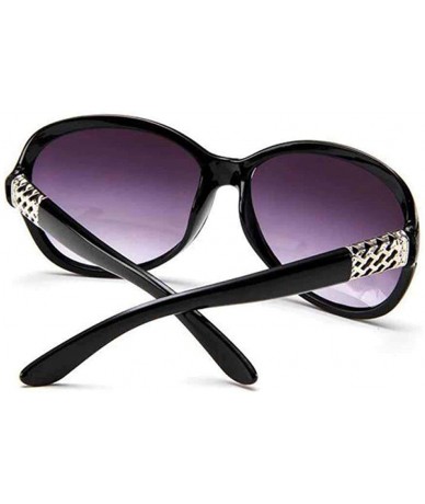 Aviator 2019 Classic Oversized Sunglasses Women Brand Designer Ladies Sun Purple - Leopard - CM18Y4SL2OX $21.13