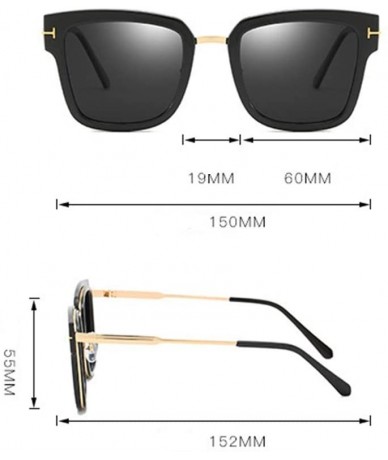 Sport One-Piece Big Frame Sunglasses Men and Women Color Square Beach Vacation Sunglasses - 2 - C41906C97X5 $24.25