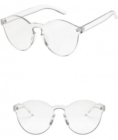Oval Women Sunglasses Retro Clear Drive Holiday Oval Non-Polarized UV400 - CU18RH6SUS9 $11.96