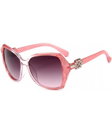 Square Star Glasses Women's Fashion Polarized Sunglasses Pink - Pink - CL190HMS487 $15.22