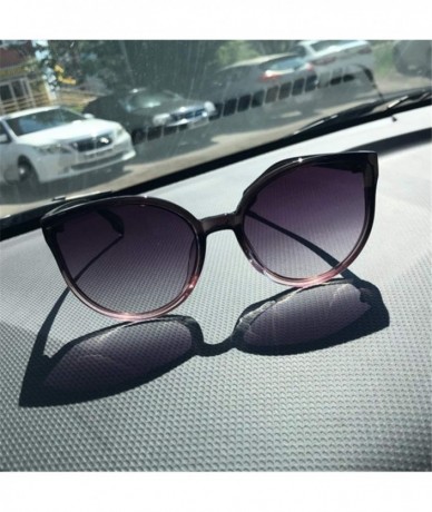 Goggle Sunglasses Cat Eye Women Men Sun Glasses Eyewear Eyeglasses Plastic Frame Clear Lens UV400 Shade Driving - C1 - CM1985...
